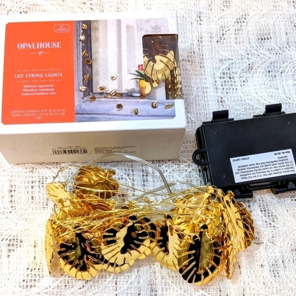 2 sets - OpalHouse Palm Leaf String Lights